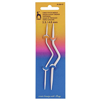 Pony Cable Stitch Needle Bent, Multi-Colour, 4.8 x 4.5 x 17.3 cm