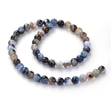 Load image into Gallery viewer, Strand of 6mm Blue Fire Agate Round Beads