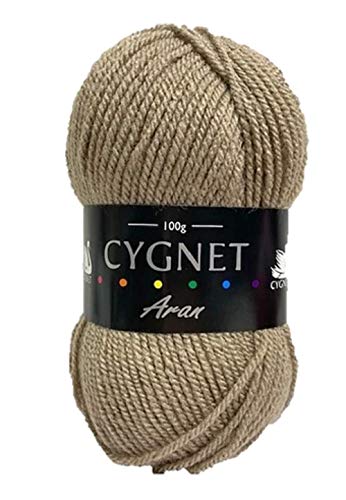Cygnet Aran Latte 357 - Aran Knitting Yarn - 100% Acrylic