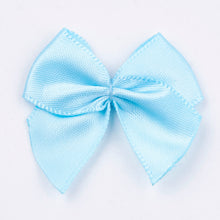 Load image into Gallery viewer, Pack of 30 Polyester Bowknot Bows 3.5cm - Sky Blue