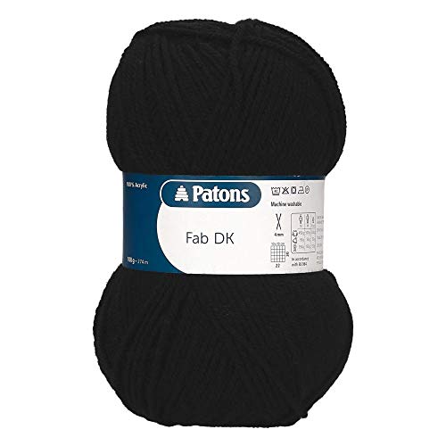 Patons Fab DK, Black (2311), 100g