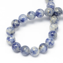 Load image into Gallery viewer, Strand Of 64+ Blue Spot Jasper 6mm Plain Round Beads
