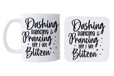 GIFTZ GALORE GIFTS & CRAFT SUPPLIES Custom Printed 11oz Ceramic Printed Coffee Mug/Tea Cup and Coaster Set MugC-15