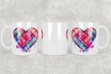 Load image into Gallery viewer, Custom Printed 11oz Ceramic Heart Coffee Mug/Tea Cup Mug-72