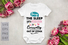 Load image into Gallery viewer, Custom Printed Retro Funny White Baby Grow/All In One 6-9 Months - BGR4-6
