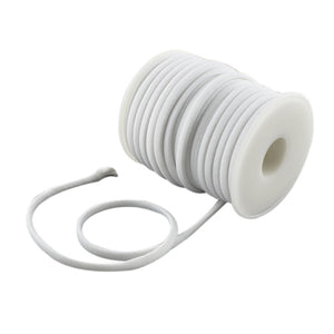 2m x White Habotai Stretchy Spandex 5mm Thong Cord