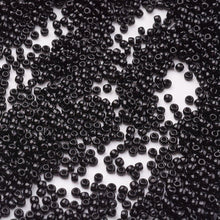 Load image into Gallery viewer, TOHO Japanese Seed Beads,10g approx 920 Beads, Round, 11/0 Opaque - Black