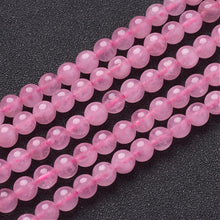 Load image into Gallery viewer, Rose Quartz Beads Plain Round 6mm Strand of 60+