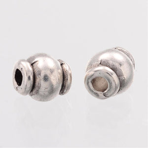 Pack of 50 Tibetan Style Barrel Spacer Beads - 4.5mm