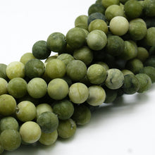 Load image into Gallery viewer, Natural Frosted Taiwan Jade 6mm Gemstone Loose Beads Round