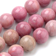 Load image into Gallery viewer, Strand of Natural 8mm Rhodochrosite Beads