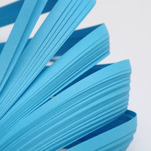Load image into Gallery viewer, Paper Quilling Strips Deep Sky Blue Blue 53cm x 5mm Pack of 110+