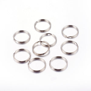 Pack of 20 Iron Split Rings, 25 x 2mm