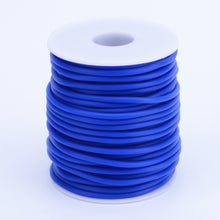 Load image into Gallery viewer, Rubber Hollow Tube Cord Blue 5M Continuous Length 2mm Thick