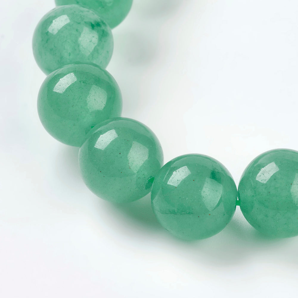 Green Aventurine Grade A Plain Round Beads 10mm
