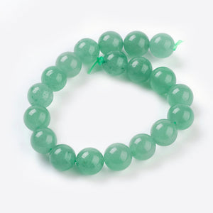 Green Aventurine Grade A Plain Round Beads 10mm