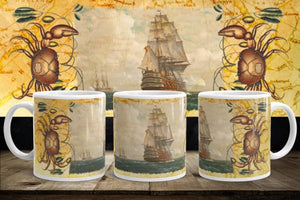 Custom Printed Nautical 11oz Ceramic Coffee Mug/Tea Cup Mug-73