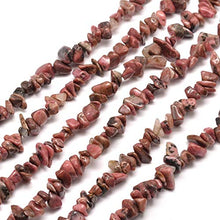 Load image into Gallery viewer, Long Strand Of 240+ Natural Rhodonite 5-8mm Chip Beads