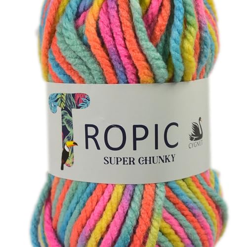 Cygnet Tropic Super Chunky Acrylic Knitting Yarn (Flamingo 304)