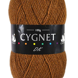 Cygnet DK Double Knitting Acrylic Yarn 100g - 432 Mocha
