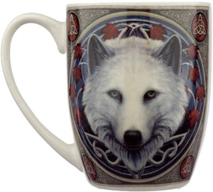 Lisa Parker Guardian of The Falls Wolf Porcelain Mug