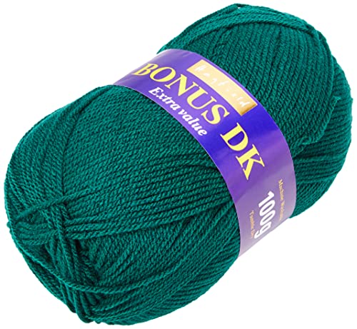Hayfield Bonus DK Double Knitting, Bottle Green (839), 100g by Sirdar