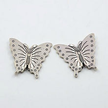Load image into Gallery viewer, 30g x Tibetan Silver Mixed Charms Pendants - Antique Silver BUTTERFLIES