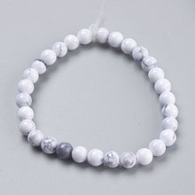 Load image into Gallery viewer, Strand 20+ Natural White Howlite 8mm Beads