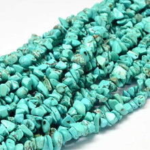 Load image into Gallery viewer, 1 Strand (200+) Dyed Natural Howlite Gemstone Chips 5 - 10mm