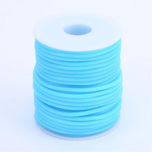 Load image into Gallery viewer, Rubber Hollow Tube Cord Sky Blue 5M Continuous Length 2mm Thick