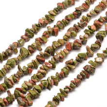 Load image into Gallery viewer, Long Strand Of 240+ Natural Unakite 5-8mm Chip Beads