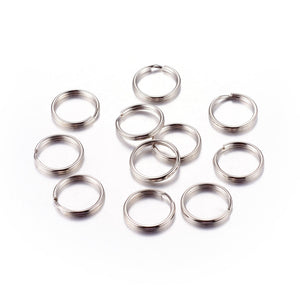 Pack of 20 Iron Split Rings, 15 x 2mm