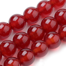 Load image into Gallery viewer, Natural Dyed Red Carnelian Loose Beads Round 8mm