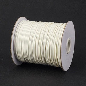 1 x White Waxed Polyester 10 Metre x 1mm Thong Cord