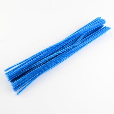 Pack of 50 Blue Pipe Cleaners, Chenille Craft Wire