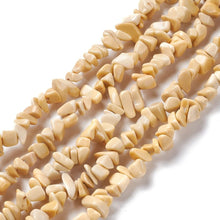 Load image into Gallery viewer, 1 x Strand Beige/Cream Jade Beads Chip 5-8mm