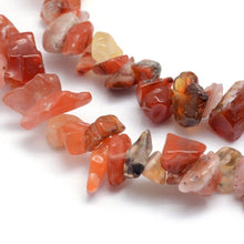 Load image into Gallery viewer, 1 x Strand Carnelian Beads Chips 5-8mm