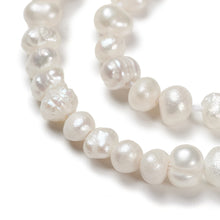 Load image into Gallery viewer, Strand 100+ Cream 3-4mm Potato Cultured Freshwater Pearls