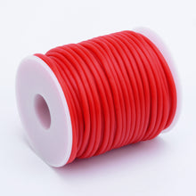 Load image into Gallery viewer, Rubber Hollow Tube Cord Red 5M Continuous Length 2mm Thick