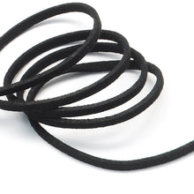 Load image into Gallery viewer, 10 x Black Faux Suede 1 Metre x 3mm Thong Cord