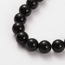Load image into Gallery viewer, 8mm Round Gemstone Black Obsidian Beads Strand 15&quot; Strand