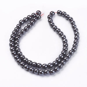 Non-Magnetic Hematite Beads 4mm