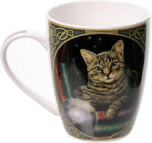 Load image into Gallery viewer, Lisa Parker Fortune Teller Cat Porcelain Mug, Tea Coffee Hot Drinks Microwave &amp; Dishwasher Safe