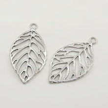 Load image into Gallery viewer, 30 Gram Tibetan Antique Silver Random Shapes &amp; Sizes Charms Leaf Pendants