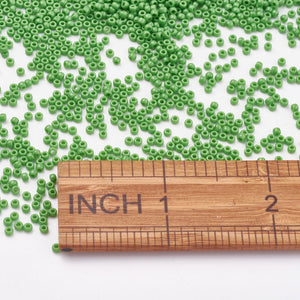 TOHO Japanese Seed Beads,10g approx 920 Beads, Round, 11/0 Opaque - Sea Green