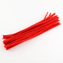 Load image into Gallery viewer, Pack of 50 Red Pipe Cleaners, Chenille Craft Wire
