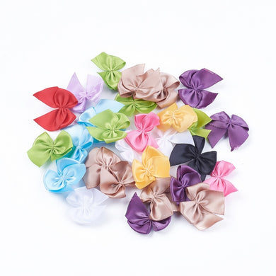 Pack of 30 Polyester Bowknot Bows 3.5cm - Mixed
