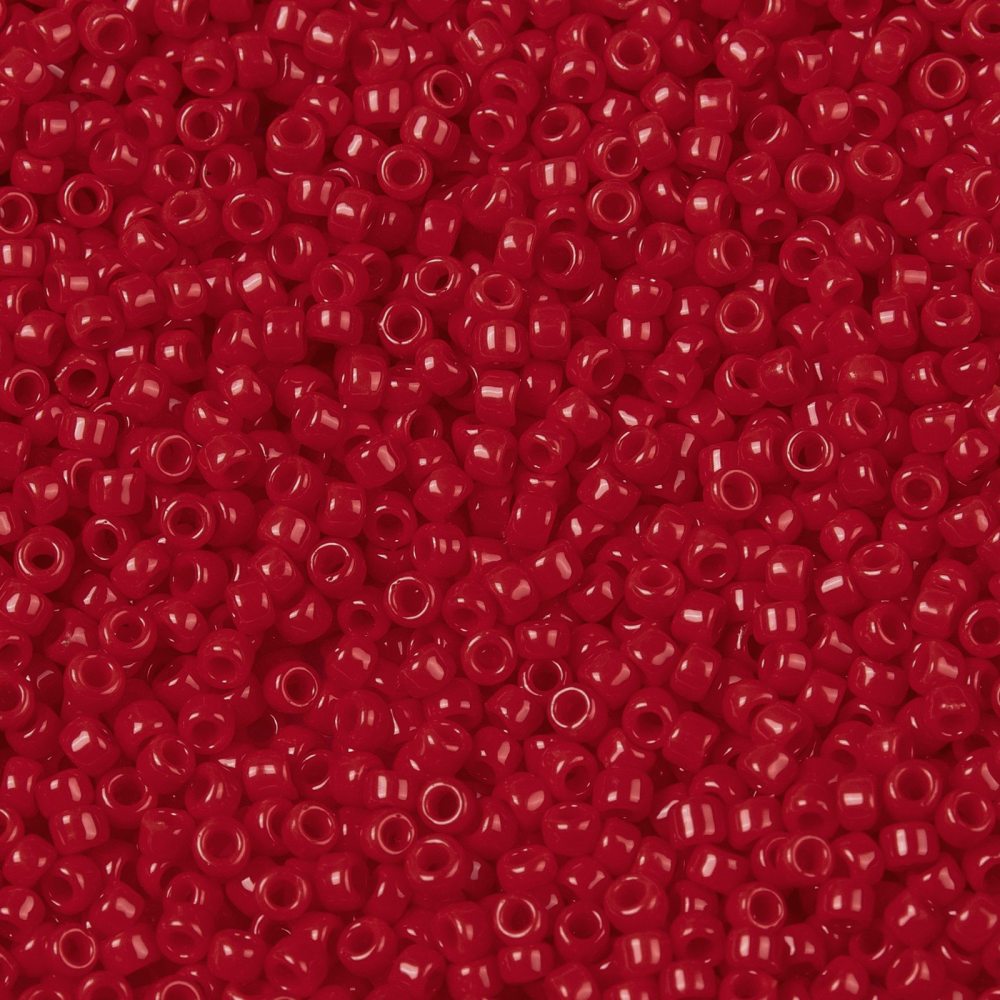 TOHO Japanese Seed Beads,10g approx 3000 Beads, Round, 15/0 Opaque - Cherry