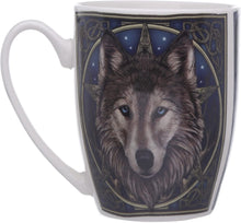 Load image into Gallery viewer, Lisa Parker Wolf Head Porcelain Mug, Tea Coffee Hot Drinks Microwave &amp; Dishwasher Safe