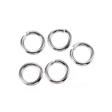 Load image into Gallery viewer, 304 Stainless Steel  6 x 1mm Open Unsoldered Jump Rings Pack Of 110